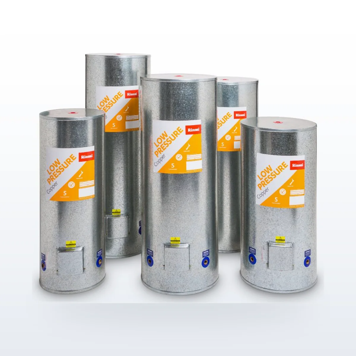 Rinnai Low Pressure Cylinder 180L Copper